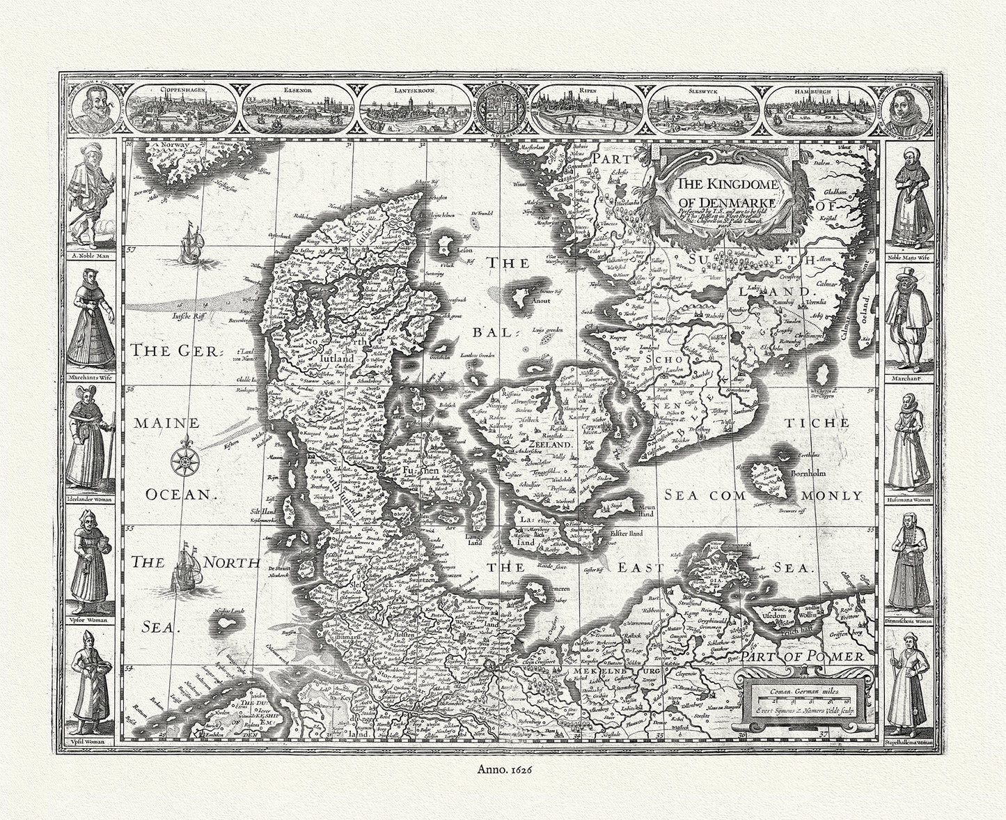 Europe: Denmark; 1626, Speed authore