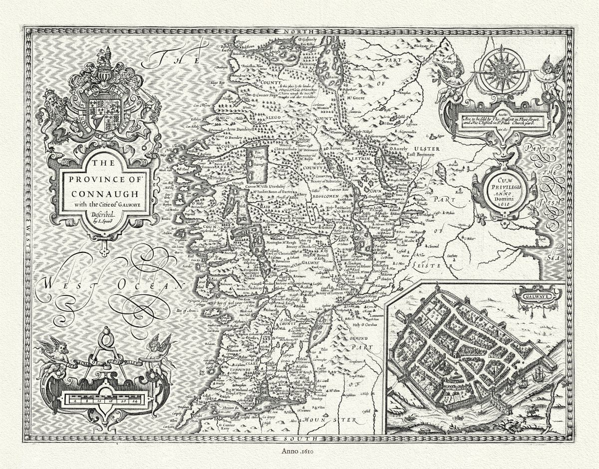 Europe: Ireland. Province of Connaugh, 1610, Speed auth.