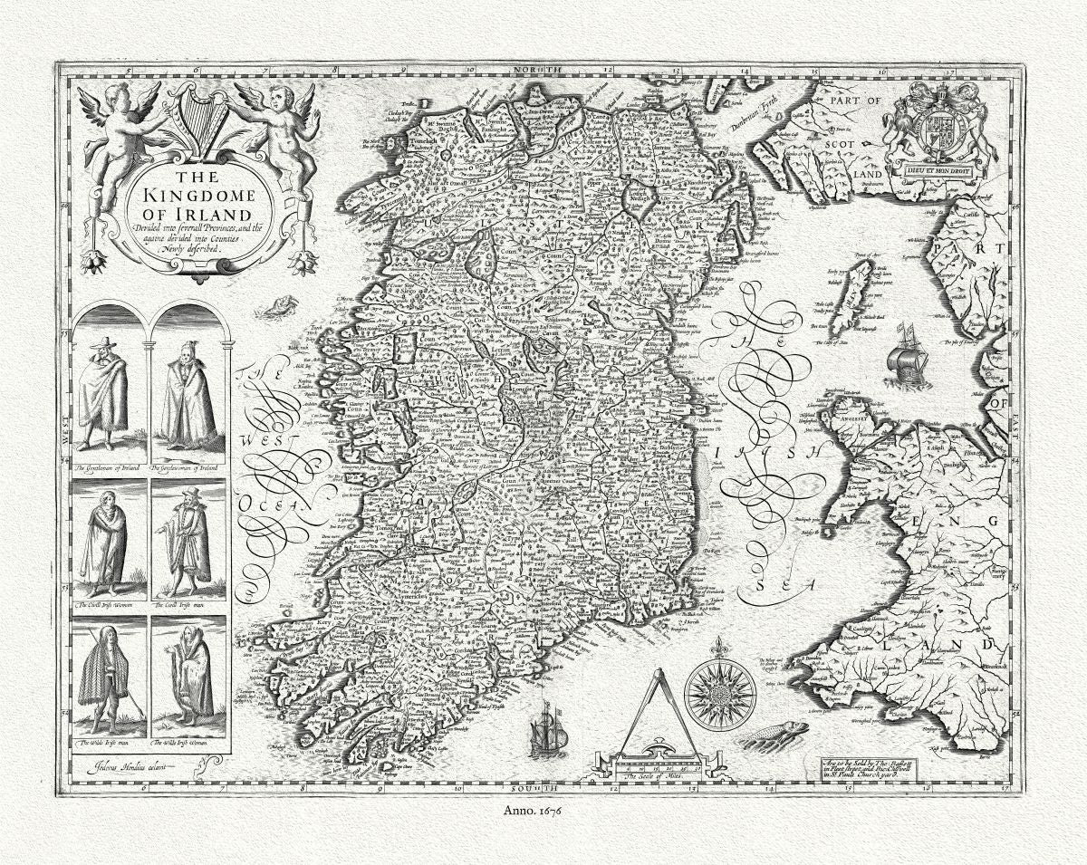 Europe: Irland. The Kindome,1676, Speed authore