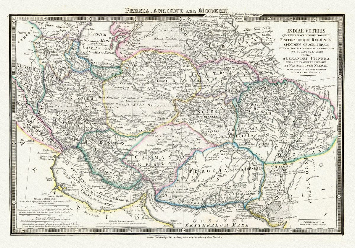 Asia Minor: Persia, Ancient and modern, 1838, Wyld auth. - The Map Chest