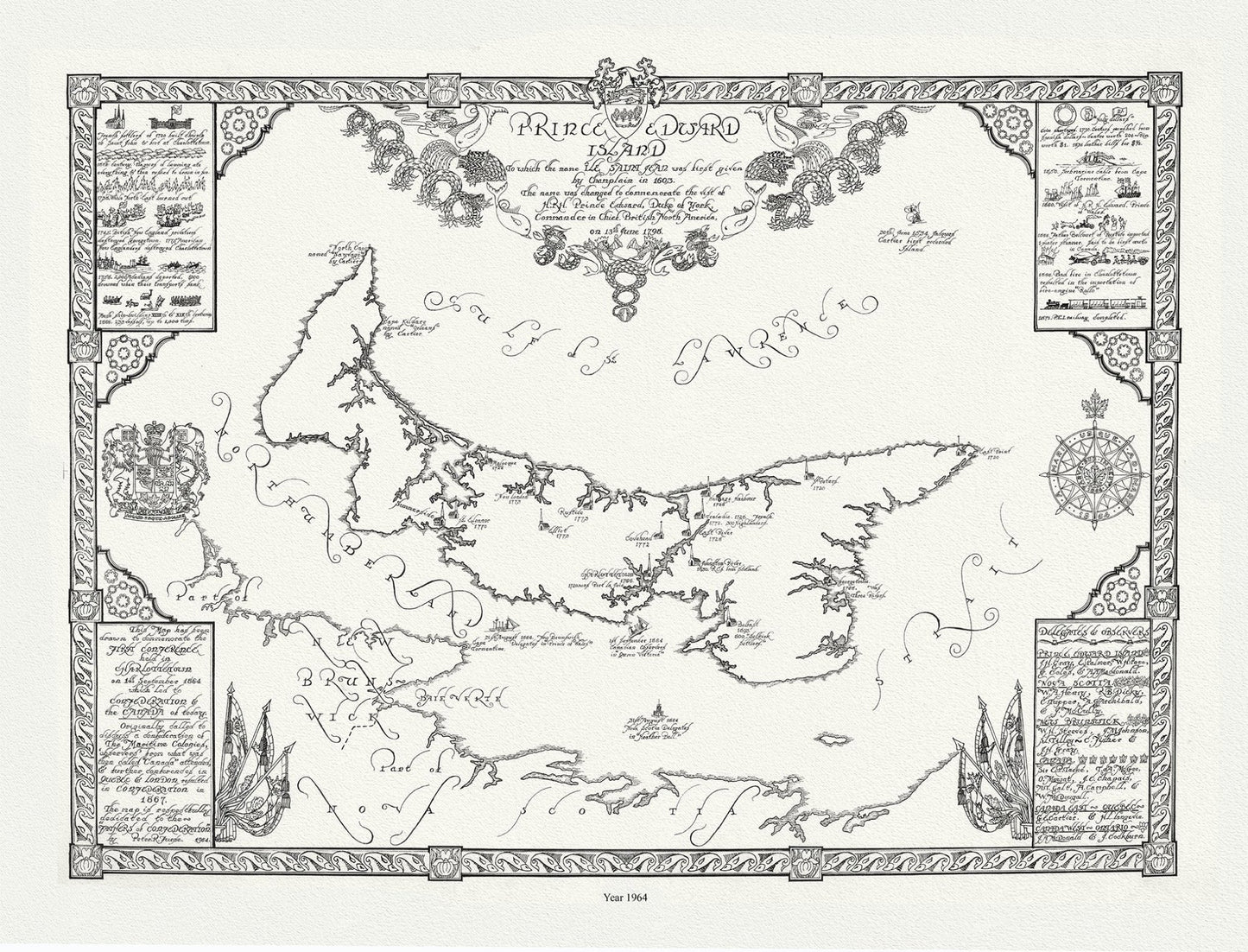 Atlantic Canada: Prince Edward Island,1964, Furse auth. - The Map Chest