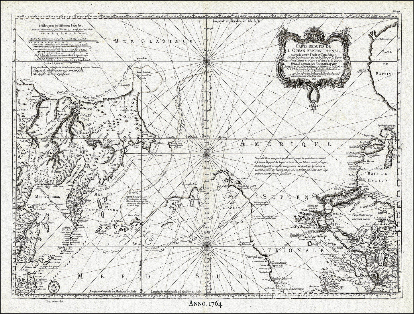 Canada: Arctic, Northern and Polar Exploration: Jacques Nicolas Bellin, Canada, Pacific North West, 1764 - The Map Chest