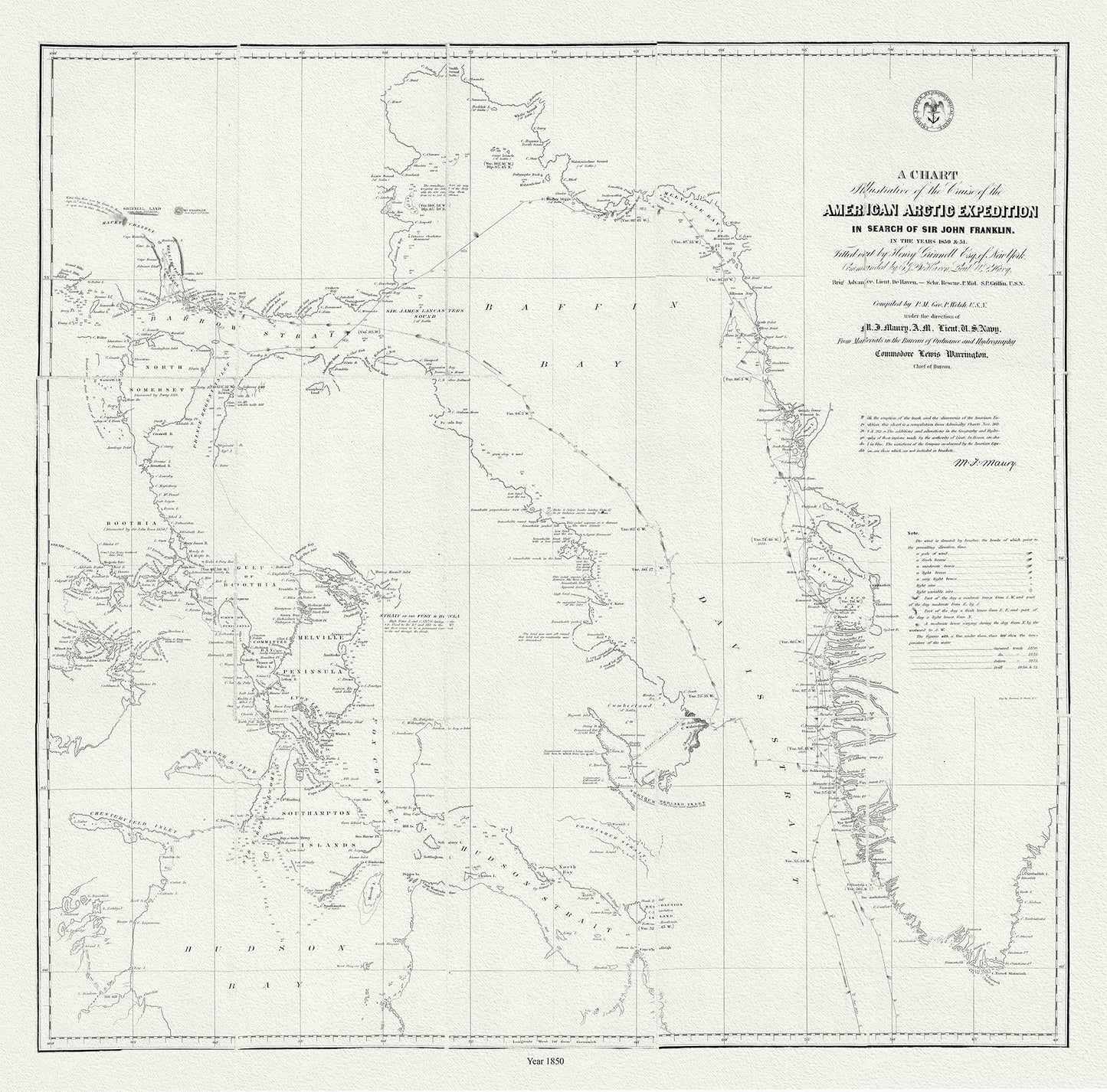 Canada: Arctic, Northern and Polar Exploration: The Franklin Expedition,1850 - The Map Chest