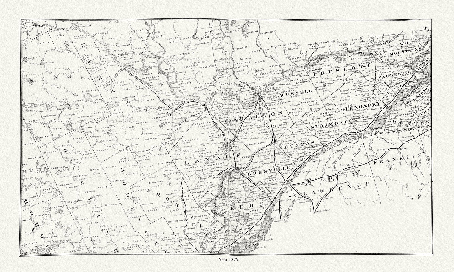 Canada: Ontario: East: Ontario, East, 1879 - The Map Chest