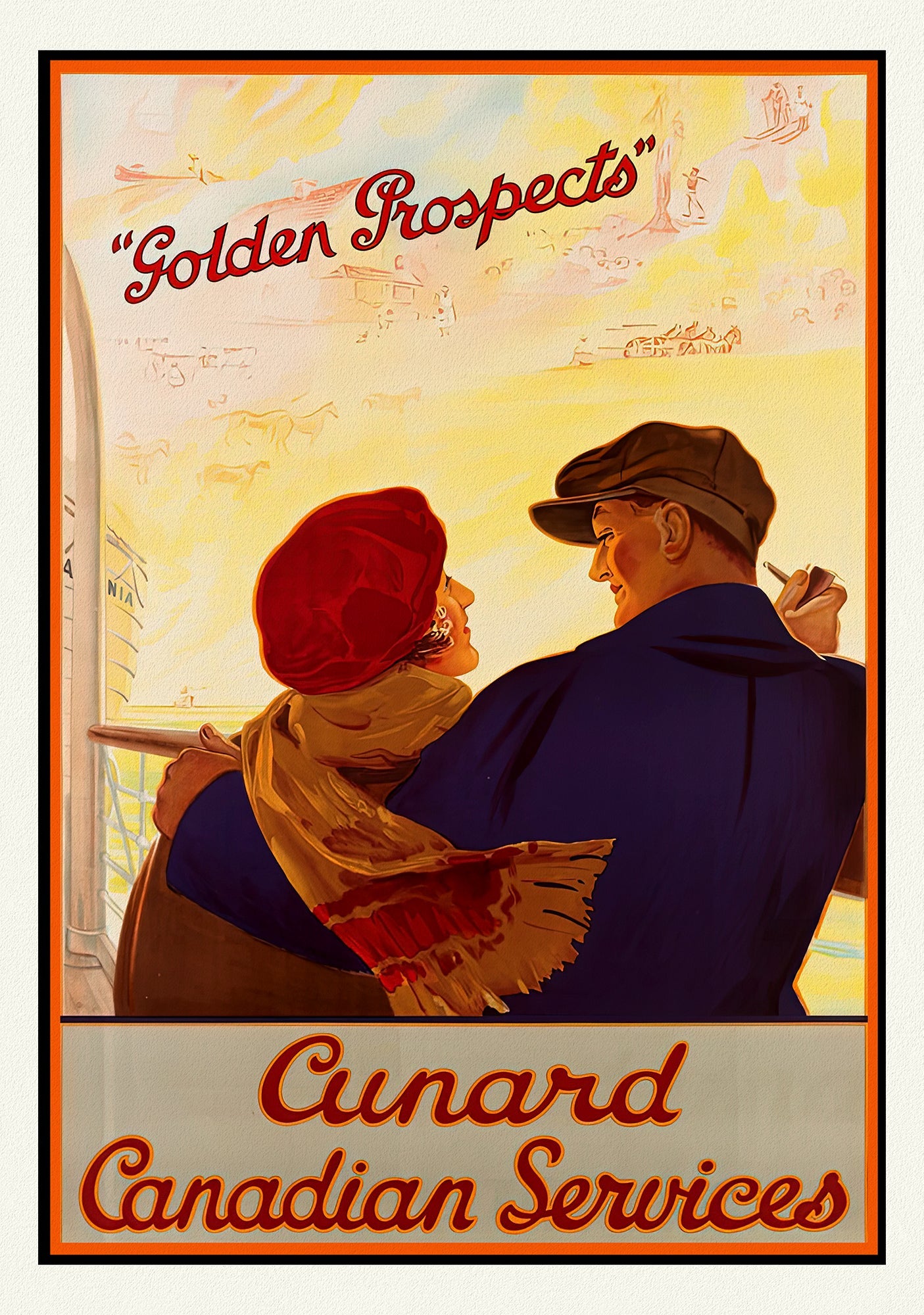 Canada: Posters: Travel: Ship, Cruise: Cunard Canadian Services, 1925 - The Map Chest