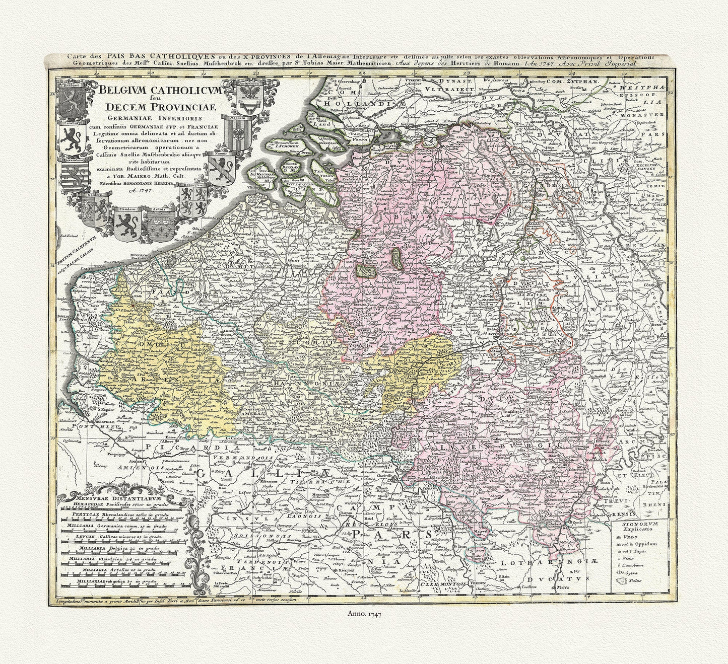 Europe: Low Countries: Belgium: Belgium Catholicum feu Decem Provinciae Germaniae Inferioris, 1747, Homann auth. - The Map Chest
