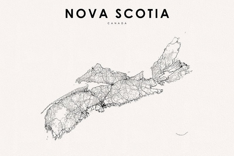 Nova Scotia, A Modern Map Ver. II - The Map Chest