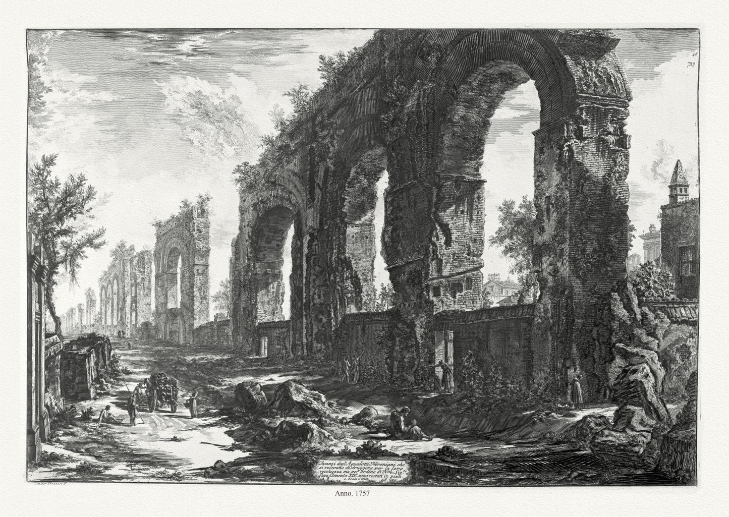 Roman Empire: Giovanni Battista Piranesi, Views of Rome, Avanzi Degl' Aquedotti Neroniani, 1757 - The Map Chest