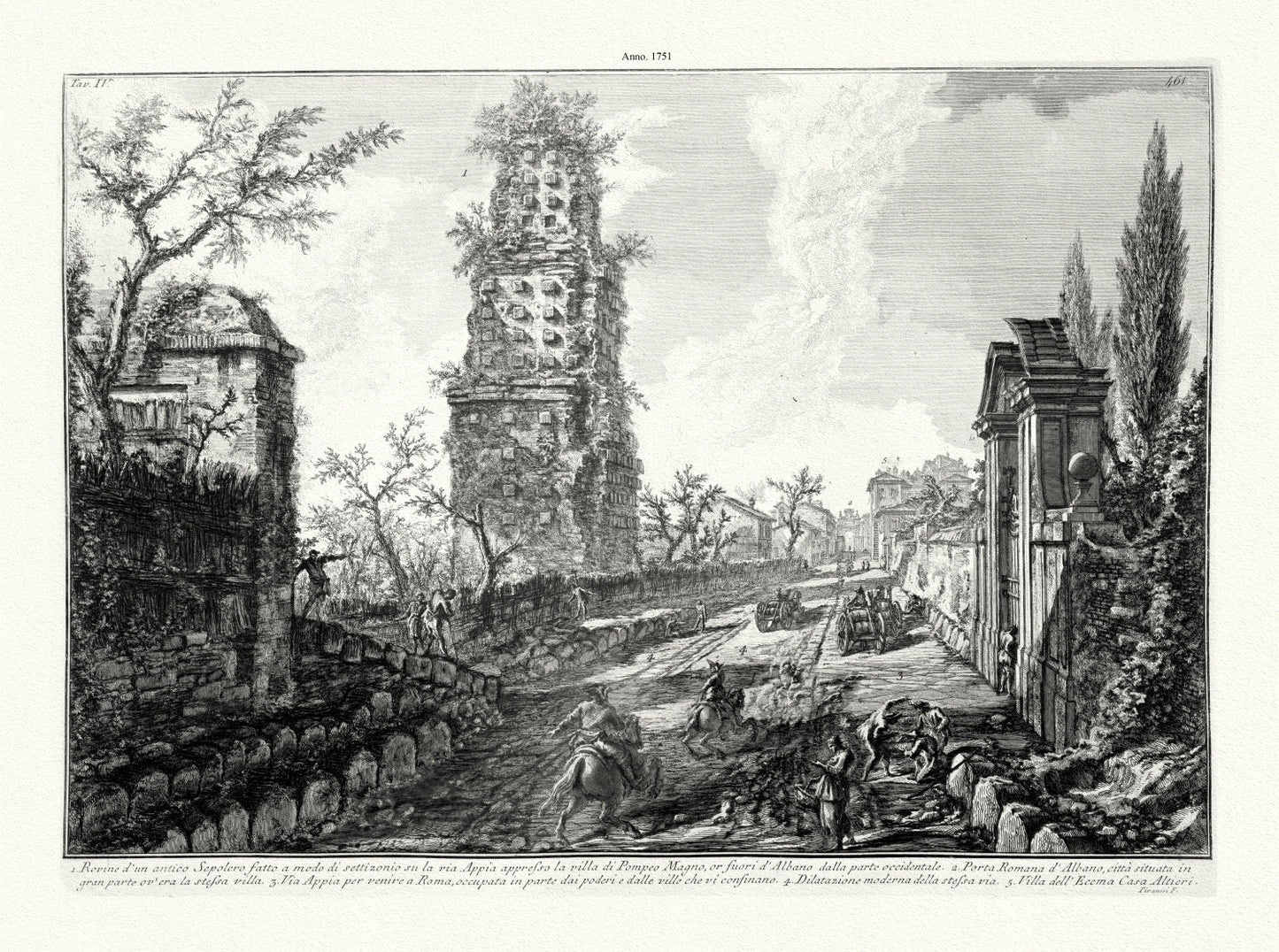 Roman Empire: Giovanni Battista Piranesi, Views of Rome, No. 6, 1751 - The Map Chest