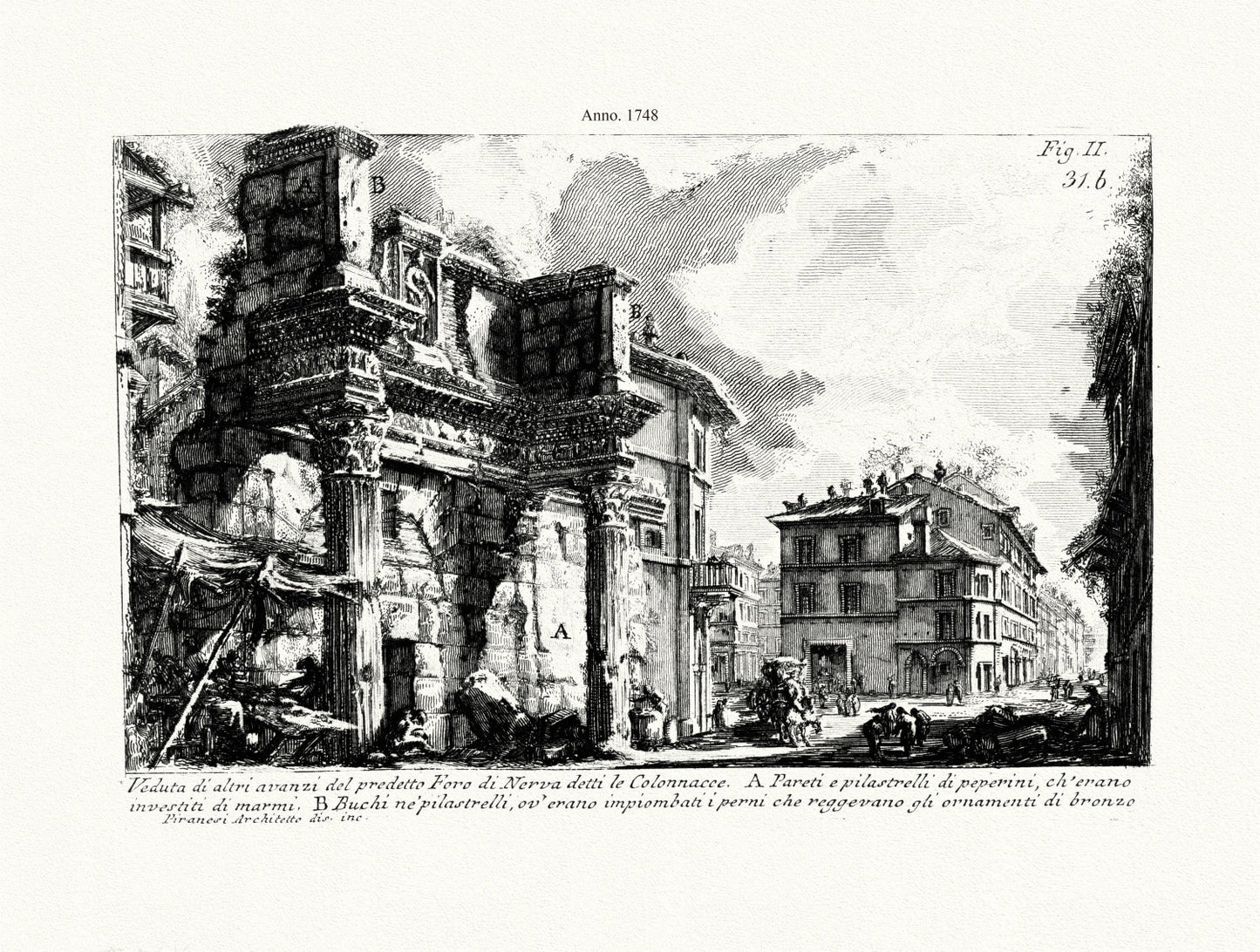 Roman Empire: Giovanni Battista Piranesi, Views of Rome, No. XXXI, 1748 - The Map Chest