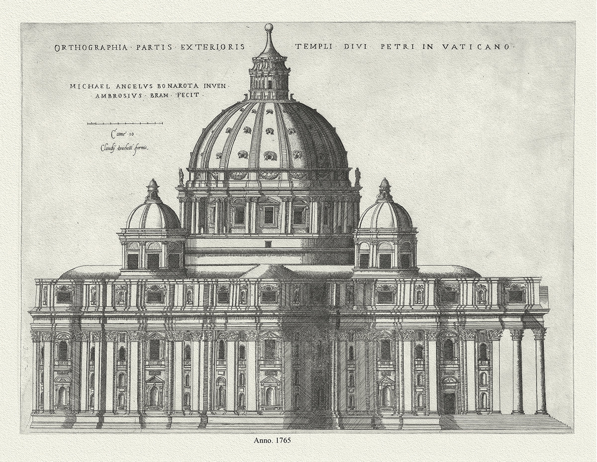 Roman Empire: Speculum Romanae Magnificentiae S. Pietro, 1765 - The Map Chest