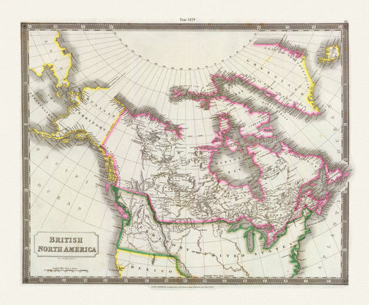 Canada, Hall auth., 1829 - The Map Chest