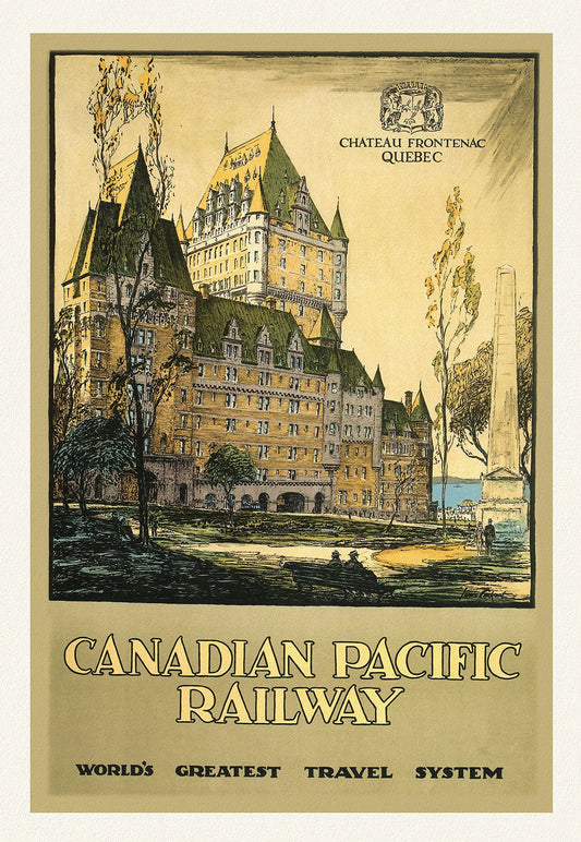 Chateau Frontenac, Canadian Pacific Railway, 1927 - The Map Chest