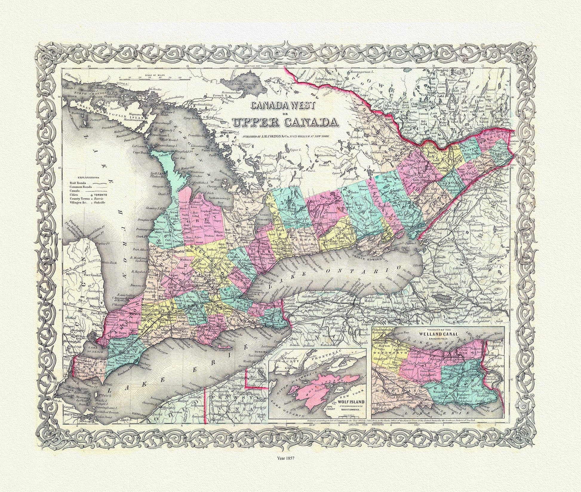 EOntario: Upper Canada. 1857 - The Map Chest