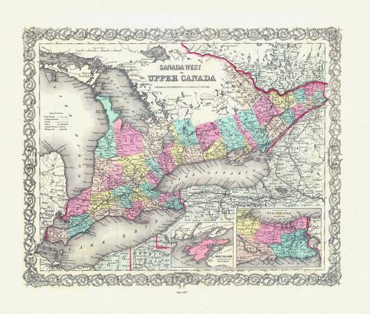 EOntario: Upper Canada. 1857 - The Map Chest