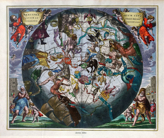 Celestial: Cellarius, Harmoni Macrocosmica XVIV, 1660