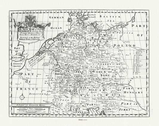 Europe:  Germany, 1700, Wells auth.