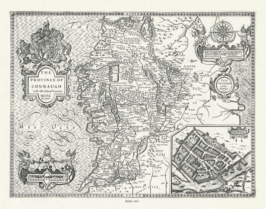 Europe: Ireland. Province of Connaugh, 1610, Speed auth.