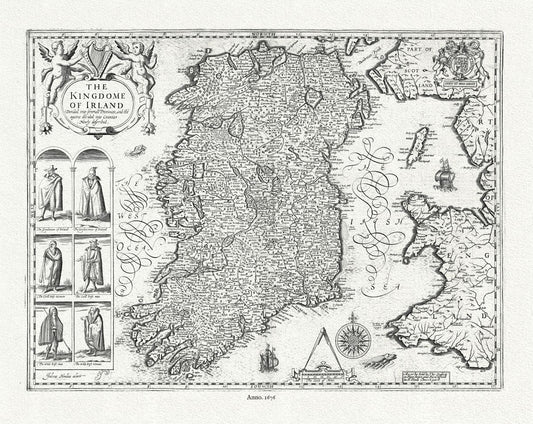 Europe:  Irland. The Kindome,1676, Speed authore