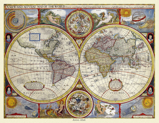 World Maps:  Speed, World, 1626