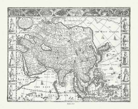 Asia: Asia, 1676, Speed authore - The Map Chest