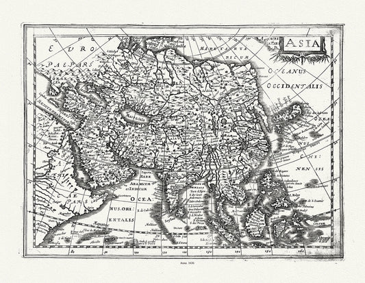 Asia: Asia, Mercator et al. auth., 1636 - The Map Chest