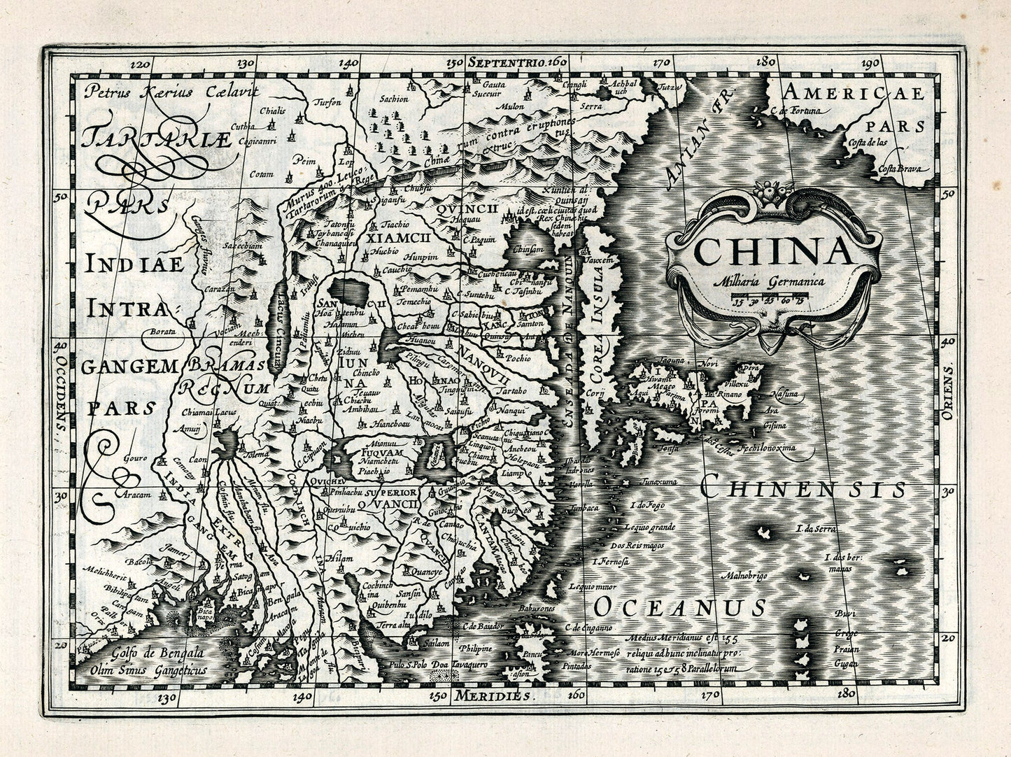 Asia: China. 1636. Mercator et al. auth. - The Map Chest