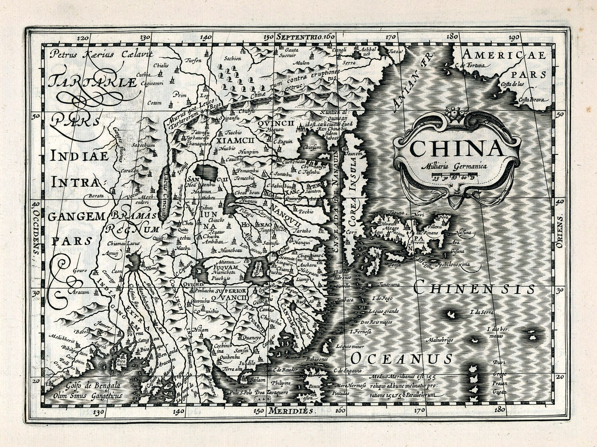 Asia: China. 1636. Mercator et al. auth. - The Map Chest
