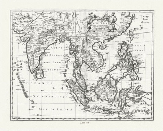 Asia: East India, 1676, Speed authore - The Map Chest
