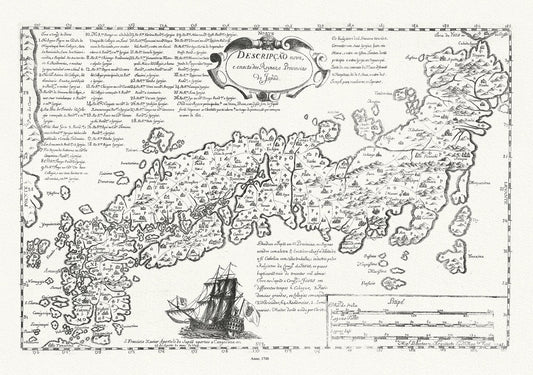 Asia: Japan: Descripcao nova, e exacta dos Reynos, e Provincias do Japao, 1748 - The Map Chest