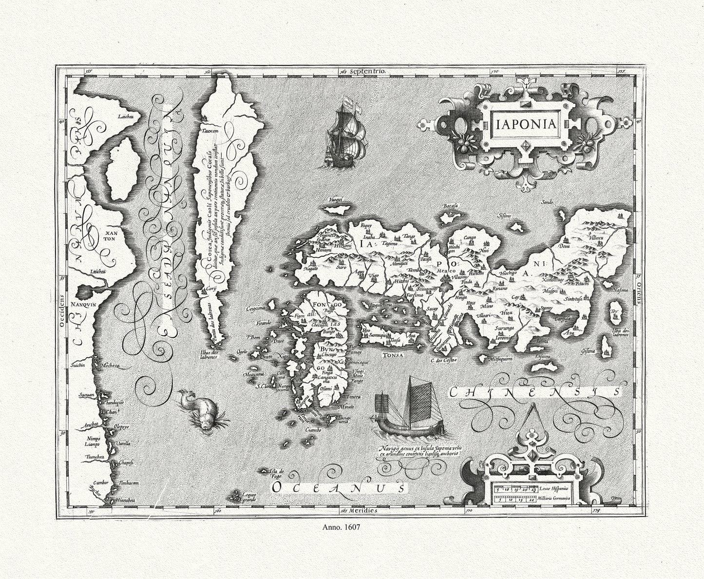 Asia: Japan: Mercator et Hondius, laponia, 1607 - The Map Chest
