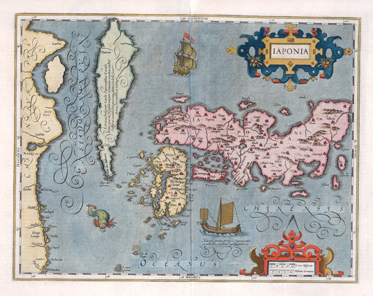 Asia: Japan: Mercator et Hondius - laponia - 1623 - The Map Chest