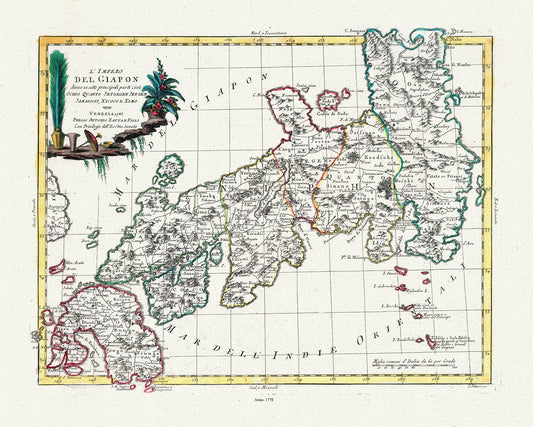Asia: Japan: Zatta, Zuiliani, Novelli et Pitteri, L'Impero del Giapon, 1778 - The Map Chest