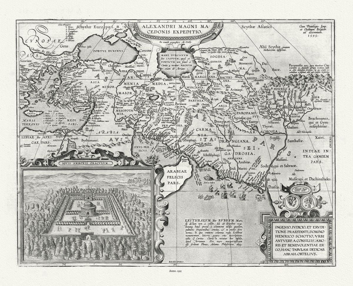 Asia Minor, Alexandri Magni Macedonis Expeditio, 1595. Ortelius et Vrients auth. - The Map Chest