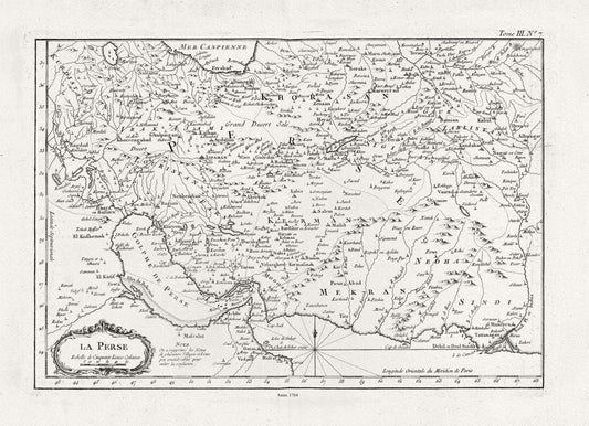 Asia Minor: Jacques Nicolas Bellin, La Perse (Asia Minor), 1764 - The Map Chest