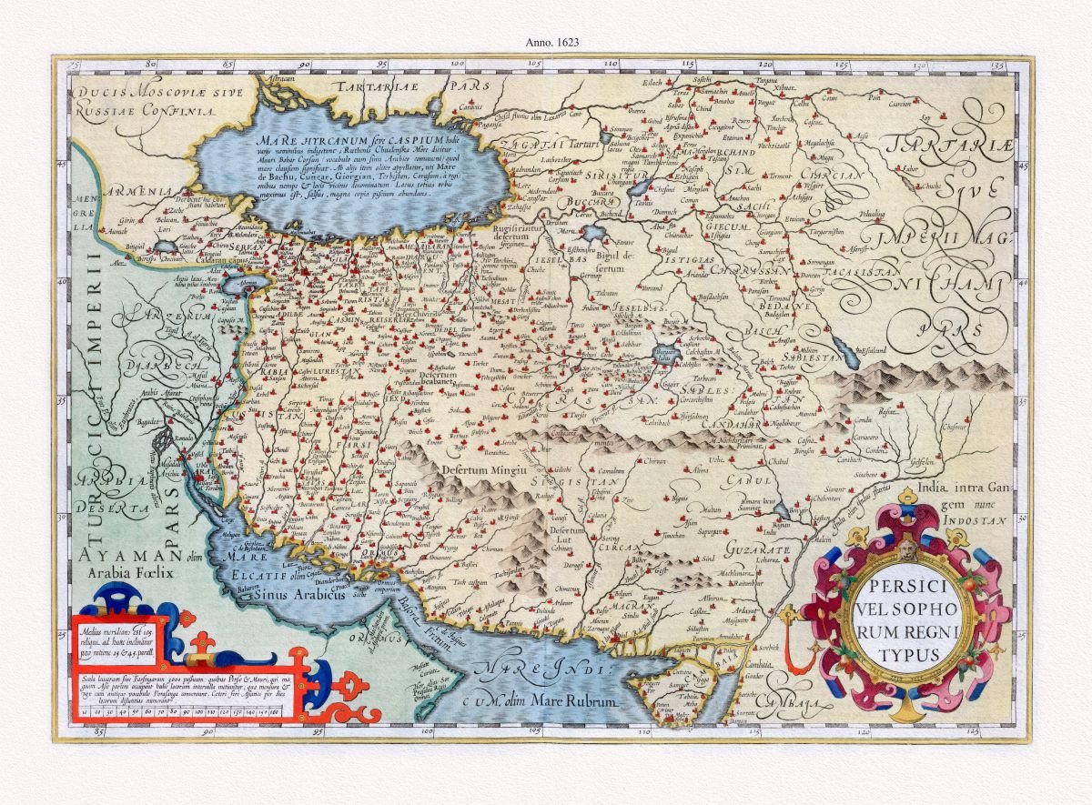 Asia Minor: Mercator et Hondius, Persici Ve! Sophorum Regni Typus, 1623 - The Map Chest