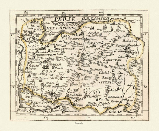 Asia Minor: Persia (Perse) Du Val, 1682 - The Map Chest