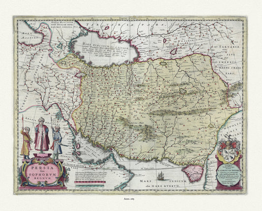 Asia Minor: Persia, sive Sophorvm Regnvm 1680 - The Map Chest