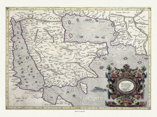 Asia Minor, Tabulae Peutingerianae Asiae, Asia Minor, Arabia)(annos 150, 1295,1618), Bertius, Mercator et Ptolemy auth. - The Map Chest