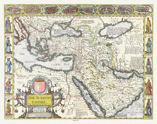 Asia Minor: Turkish Empire,1676, Speed authore - The Map Chest