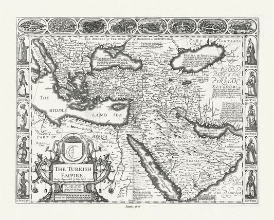 Asia Minor: Turkish Empire,1676, Speed authore - The Map Chest