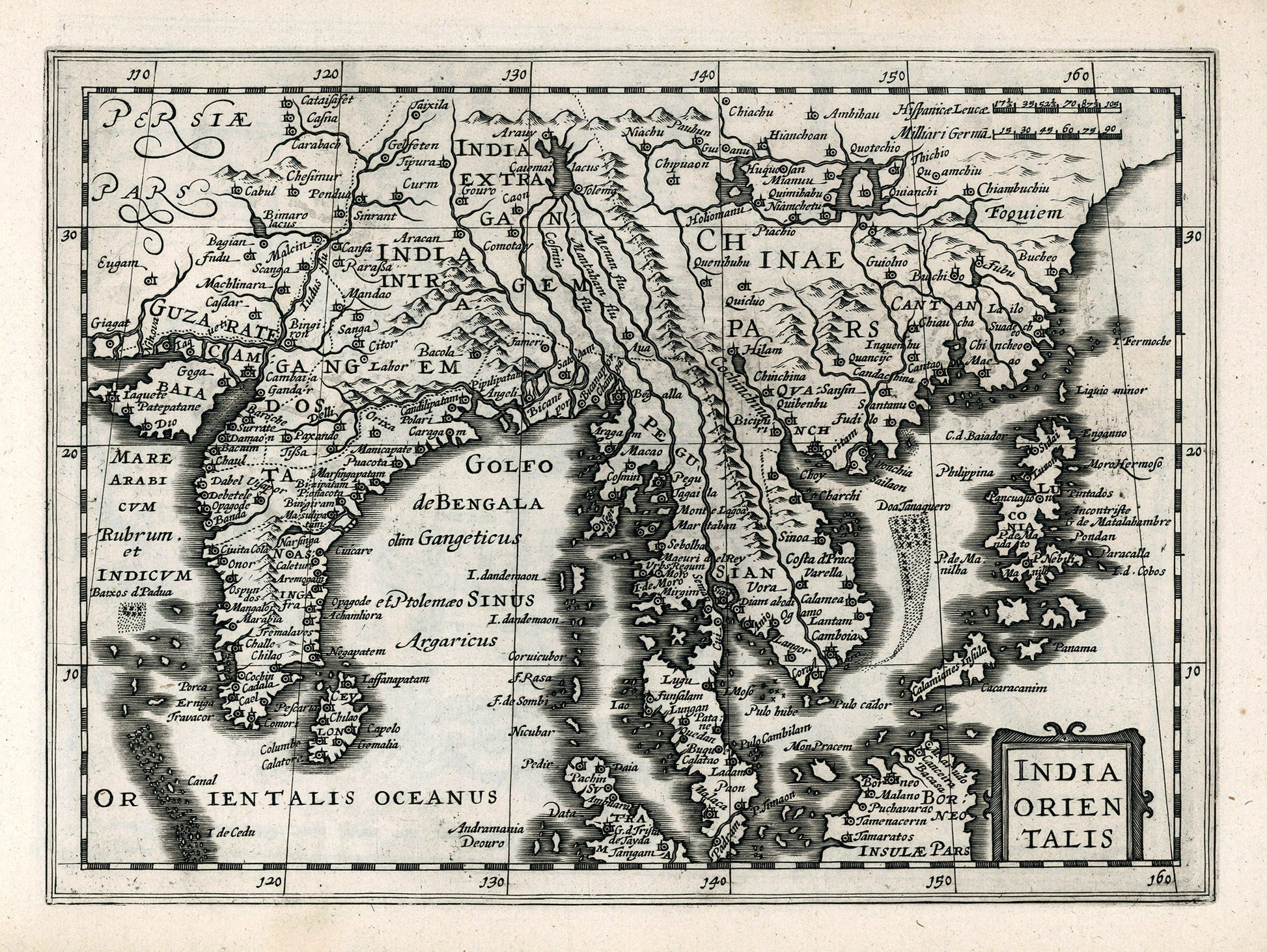 Asia: Southeast: India Orientalis. 1636. Mercator et al. auth. - The Map Chest