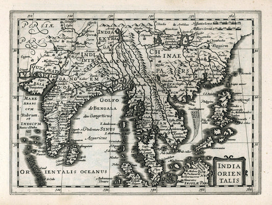 Asia: Southeast: India Orientalis. 1636. Mercator et al. auth. - The Map Chest