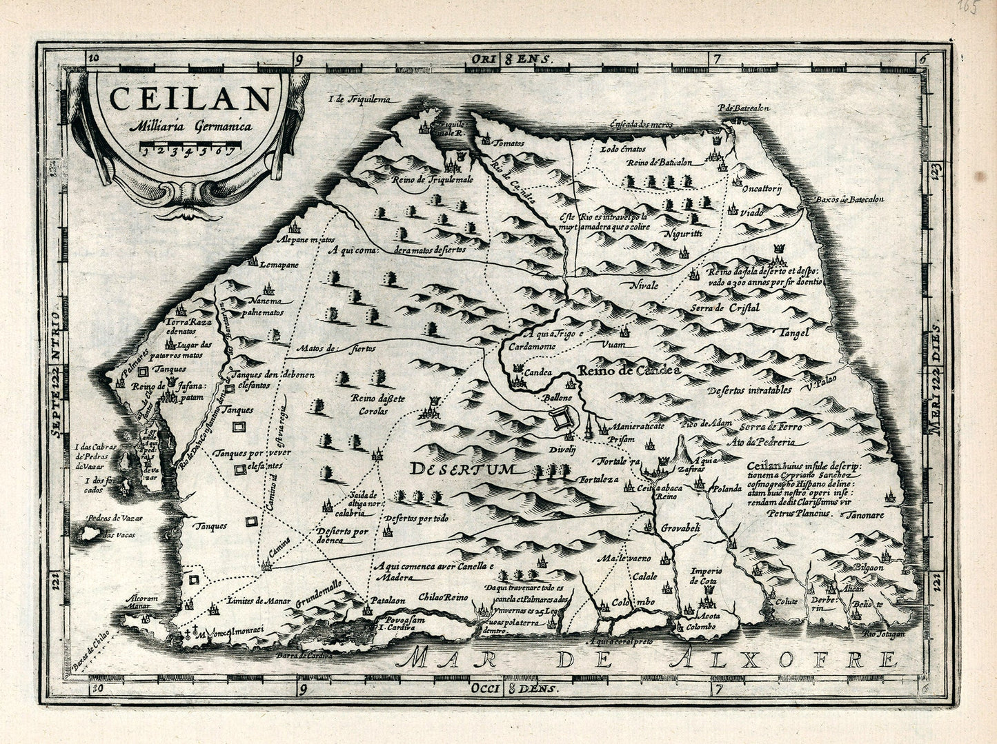 Asia: Sri Lanka: Ceilan. 1636. Mercator et al. auth. - The Map Chest