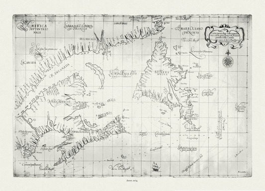 Atlantic Canada: Dudley, Robert, North America, East Coast, 1574 - The Map Chest