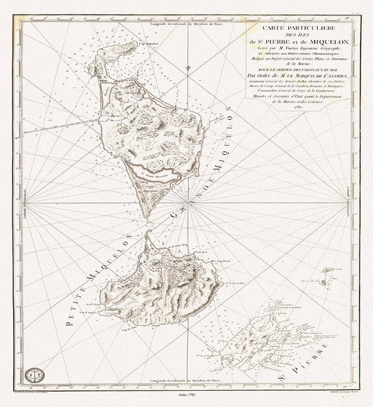 Atlantic Canada: Pilot guides Le Pilote de Terre - Neuve ,ou recueil de plans des côtes et des ports de cette Île.1784, - The Map Chest