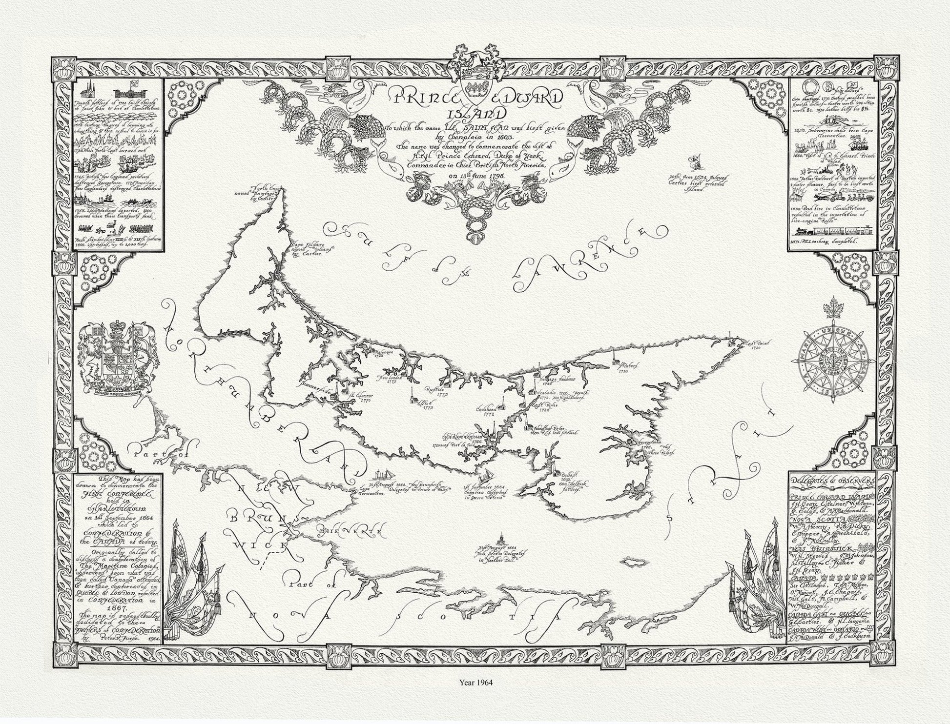 Atlantic Canada: Prince Edward Island,1964, Furse auth. - The Map Chest