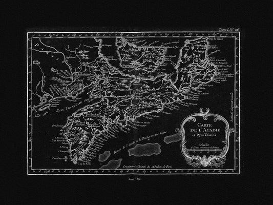 Bellin, Carte De L'Acadie et Pays Voisins, 1764 Ver. IIBWI - The Map Chest