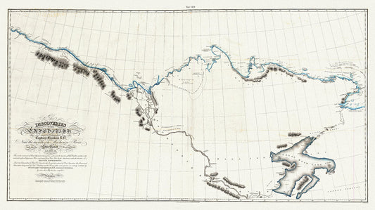 Canada: Arctic, Northern and Polar Exploration: The discoveries of the expedition under the command of Captain Franklin R.N. near the mouth of the Mackenzie River, 1828 - The Map Chest
