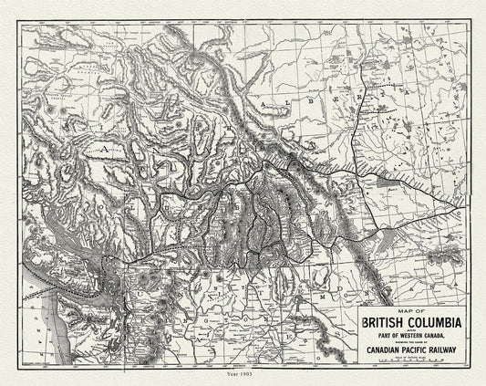 Canada: British Columbia: Railroads: British Columbia, lines and lands of the Canadian Pacific Railway, 1903 - The Map Chest